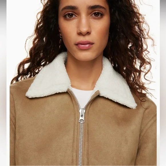 Wilfred Echo jacket - Sherpa and suede bomber - Picture 4 of 8